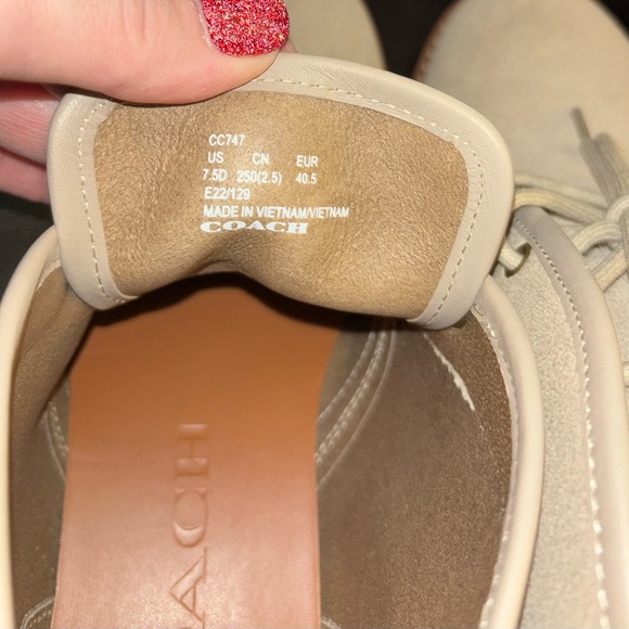 NWOT Coach Men’s Desert Boot in Sand Size 7.5 Suede Leather Rustic Preppy - Picture 10 of 12